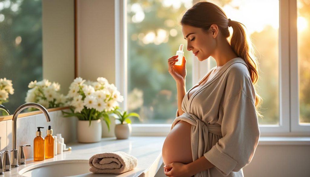 découvrez des routines beauté adaptées et des gestes simples pour prendre soin de vous en toute sécurité pendant la grossesse.