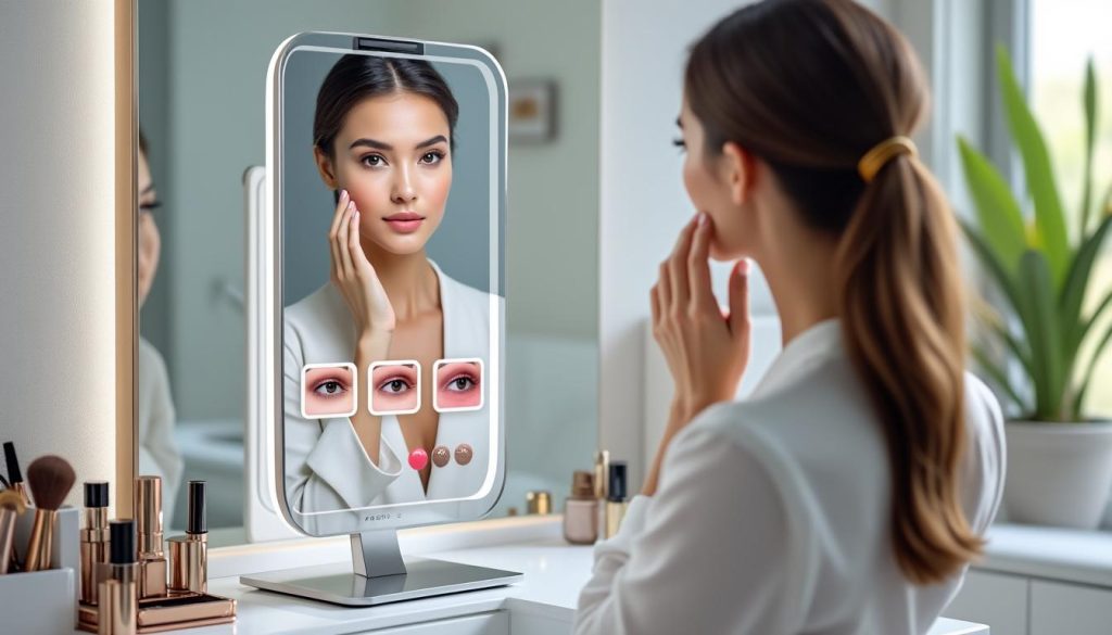 découvrez les miroirs connectés, l'outil innovant pour tester votre maquillage avec précision et en temps réel, pour un look parfait à chaque application.