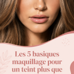Séléction de produits de maquillage pour un teint parfait sur une table en bois