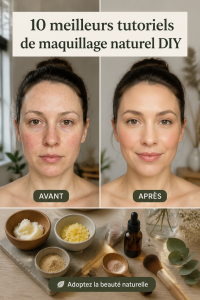 Tutoriel de maquillage naturel avec des ingrédients faits maison
